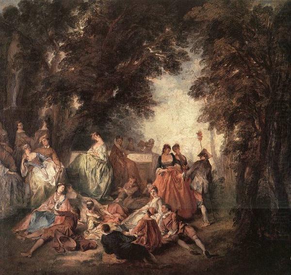 Company in the Park, LANCRET, Nicolas